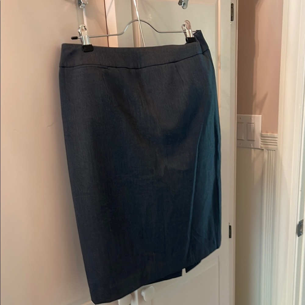 Calvin Klein Gray Knee-Length Pencil Skirt